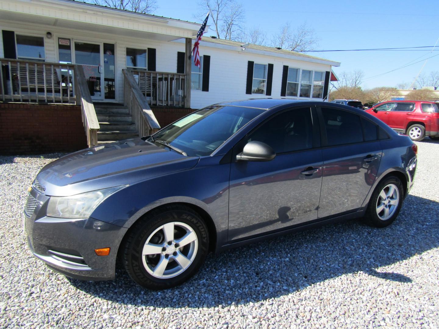 2014 Blue Chevrolet Cruze LS Auto (1G1PA5SH4E7) with an 1.8L L4 DOHC 16V FFV engine, Automatic transmission, located at 15016 S Hwy 231, Midland City, AL, 36350, (334) 983-3001, 31.306210, -85.495277 - Photo#2